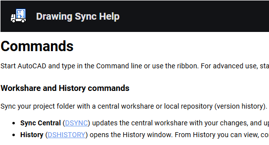 Product help commands screenshot